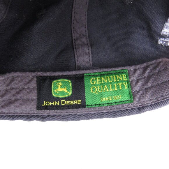 John Deere Men's Cap Gray Embroidered Logo Tractor Adjustable K-Products - Picture 14 of 15